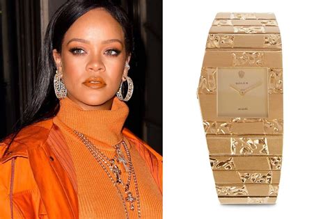 Rihanna Steps Out in Custom Rolex King Midas Watch